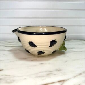 New Debco International Blackberry Mixing Bowl Batter Bowl Ceramic Pour Spout